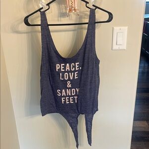Peace, Love & Sandy Feet Women's Tank Top